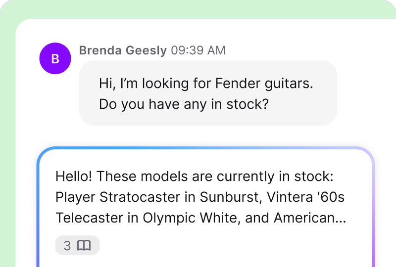 AI reply suggestions in HelpDesk
