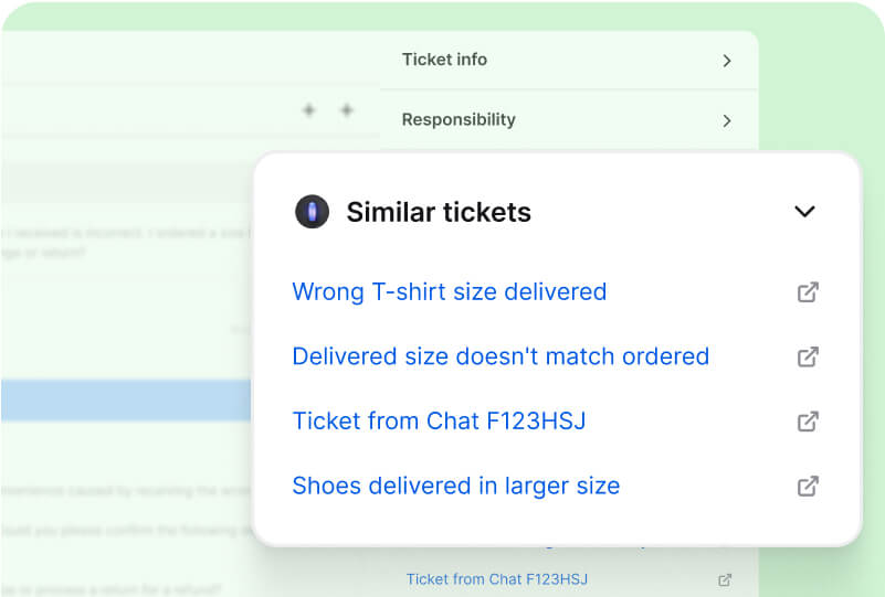 AI similar tickets in HelpDesk