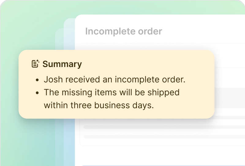 Ticket summaries in HelpDesk