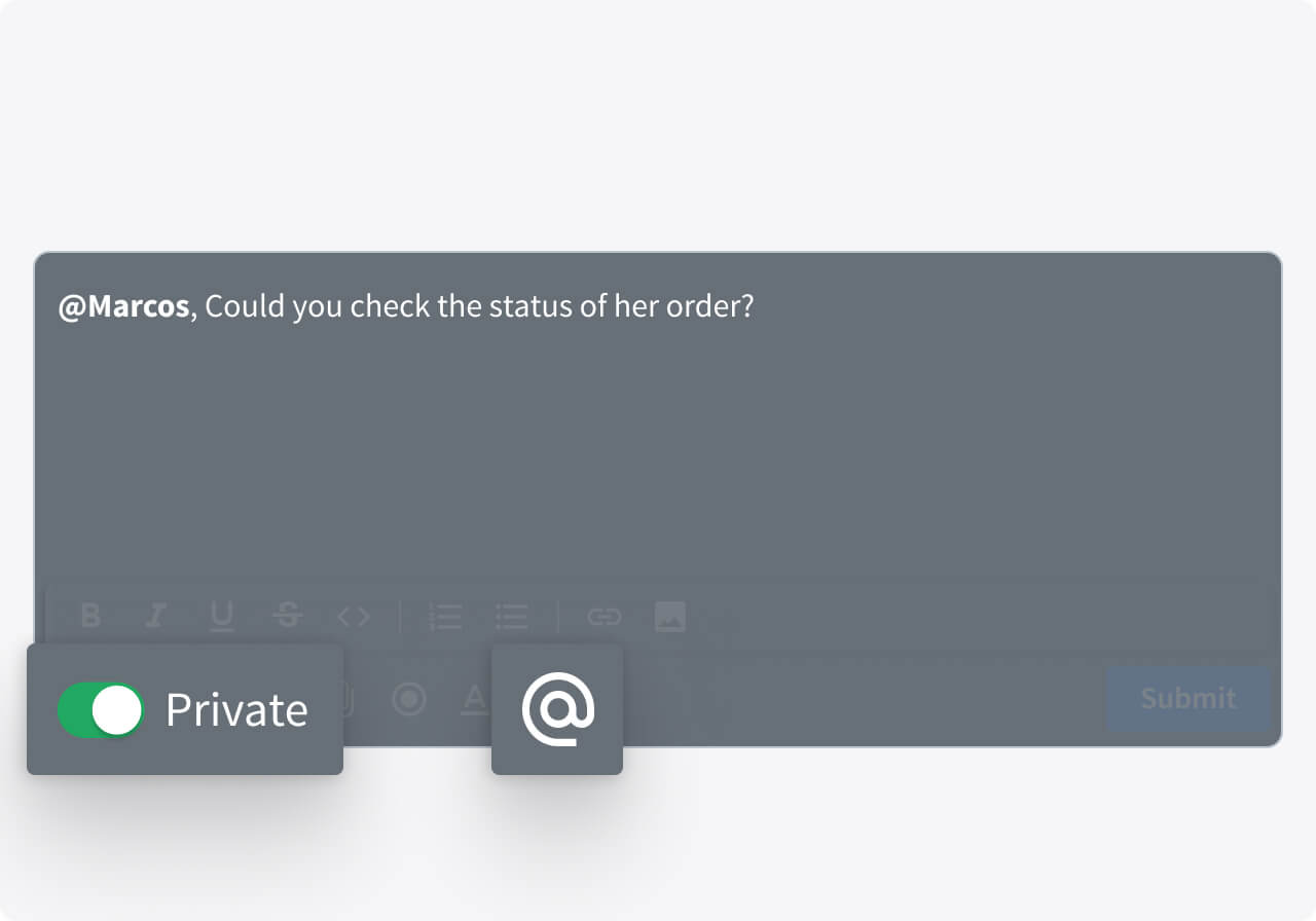 Using private mode in HelpDesk