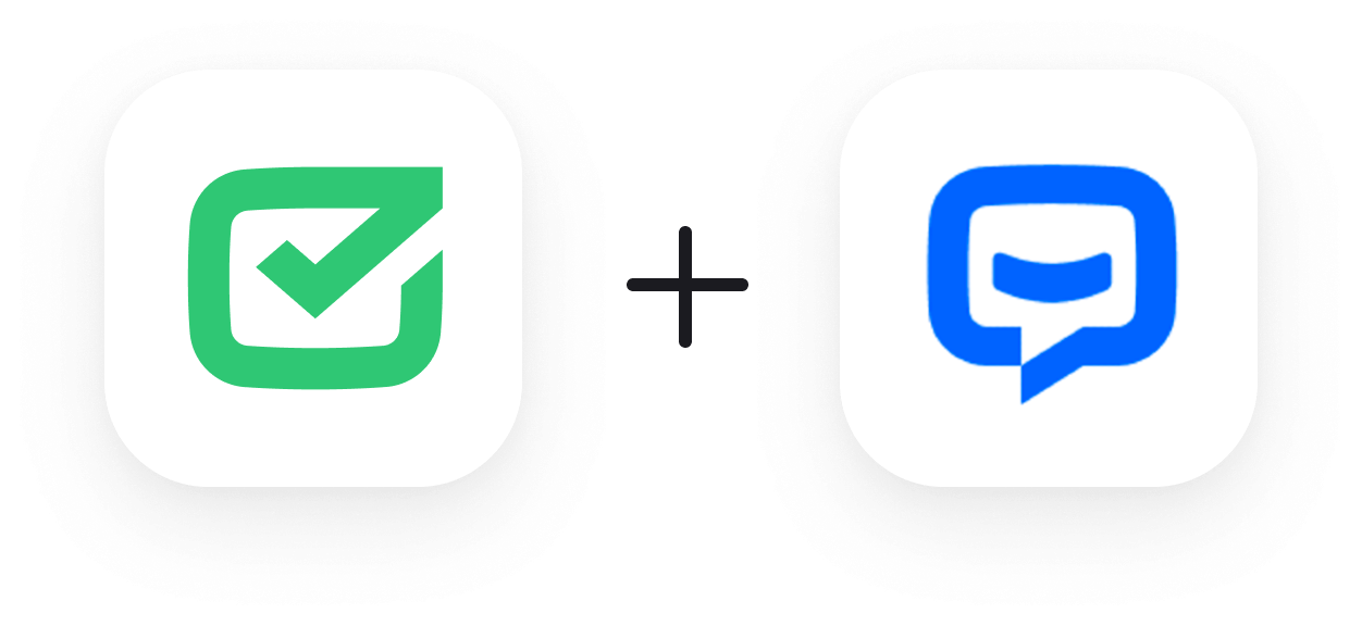 HelpDesk plus ChatBot logos