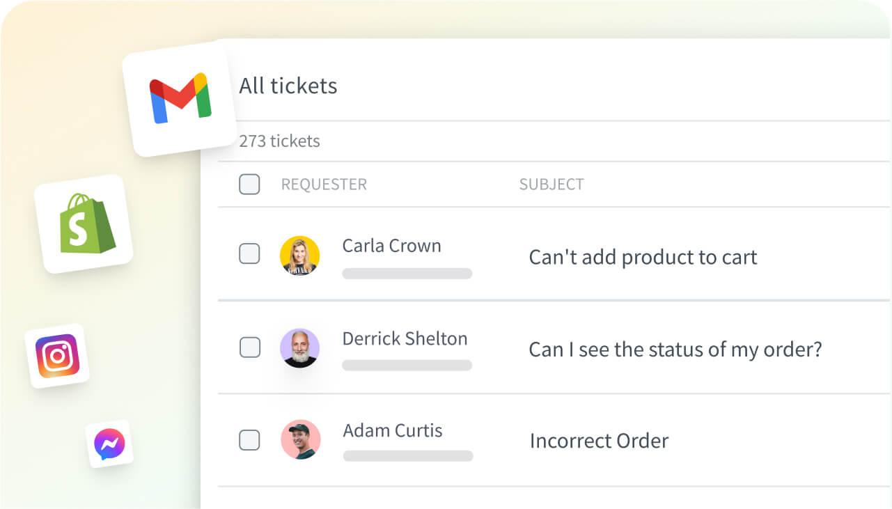 Centralizing messaging with the HelpDesk and Shopify integration