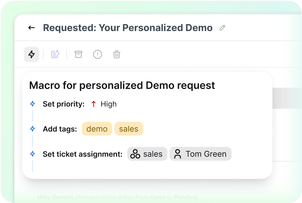 Automations in HelpDesk
