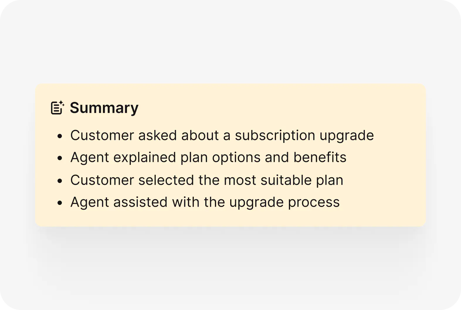 AI HelpDesk feature: AI ticket summary view