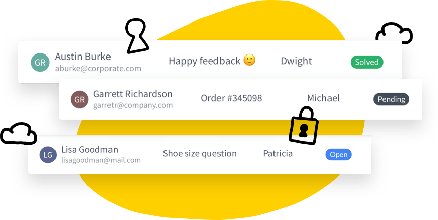Emails converted into tickets safetly stored in HelpDesk